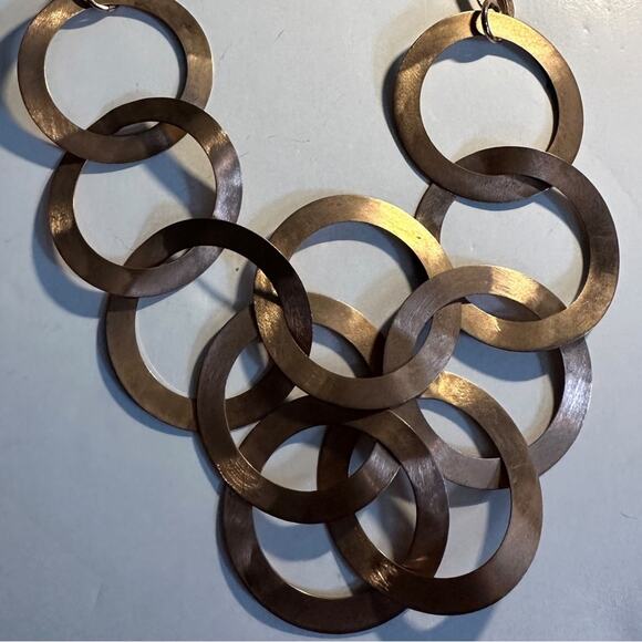 Glow by Sheila Fajl circle necklace Geometric Boho Bohemian Unique Thailand - Picture 2 of 9